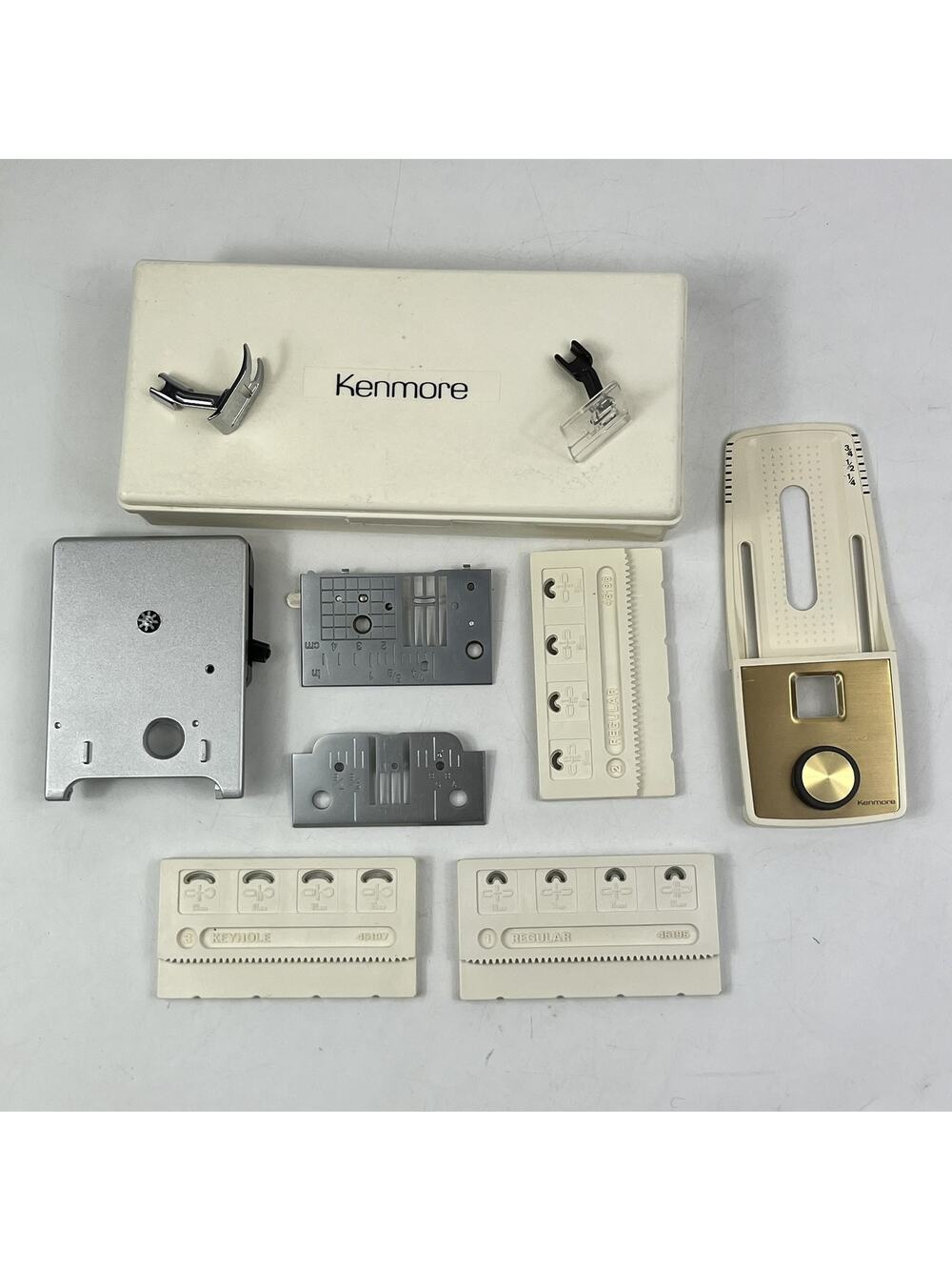 Kenmore Vintage Buttonholer Sewing Machine Attachment Kit 158 Series With Case